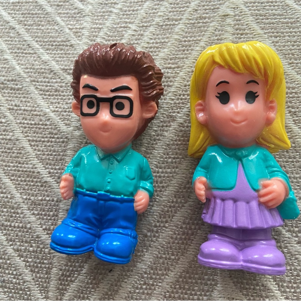 - Vintage Keenway Dollhouse Figures Mom & Dad